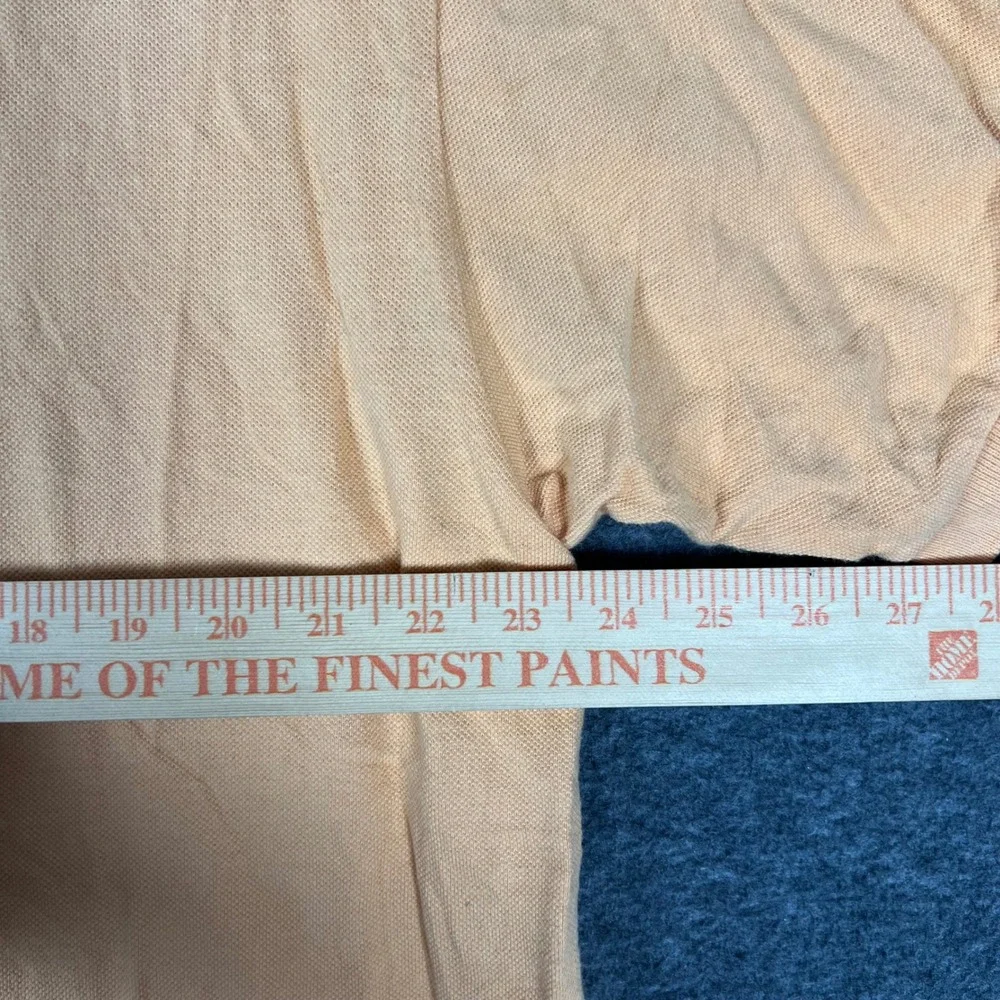 Vintage J. Crew Oarsman Polo Shirt Mens LT Orange Pique Short Sleeve Preppy